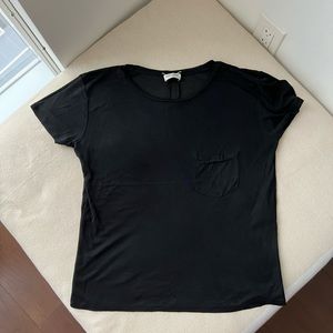 Saint Laurent Silk Black Tee